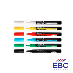 CAMEL Acrylic Marker 6 Shades 3.0mm